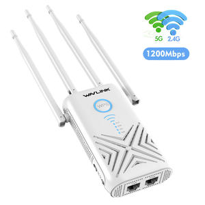Wavlink AC1200 High Power Dual Band Wi-Fi Gigabit Range Extender/Repeater/Wireless Router/Access Point with 4 External 5dBi Antennas - EU PLUG