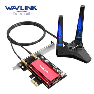 Wavlink 2023 New AX5400M WiFi 6E PCIe Network Card, Tri-Band AX210 Wireless Adapter with Bluetooth 5.3, MU-MIMO, WPA3, OFDMA, Low-Profile Bracket, Heat Sink, for Windows 10/11 PC