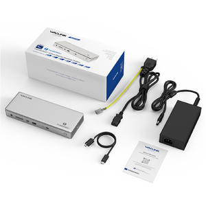 WAVLINK Thunderbolt 4 Docking Station, 98W PD, Single 8K or Dual 4K Display for MacBook Pro/Air Thunderbolt 4/3, USB-C/USB 4 Windows(4xTBT 4, 4xUSB-A, USB-C, 2.5GbE, SD, Audio) - Sundial