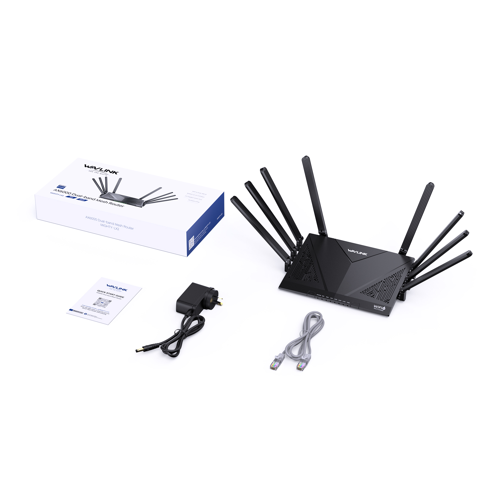 AX6000 Dual-band Mesh Router:MIGHTY-LX2 - AU PLUG