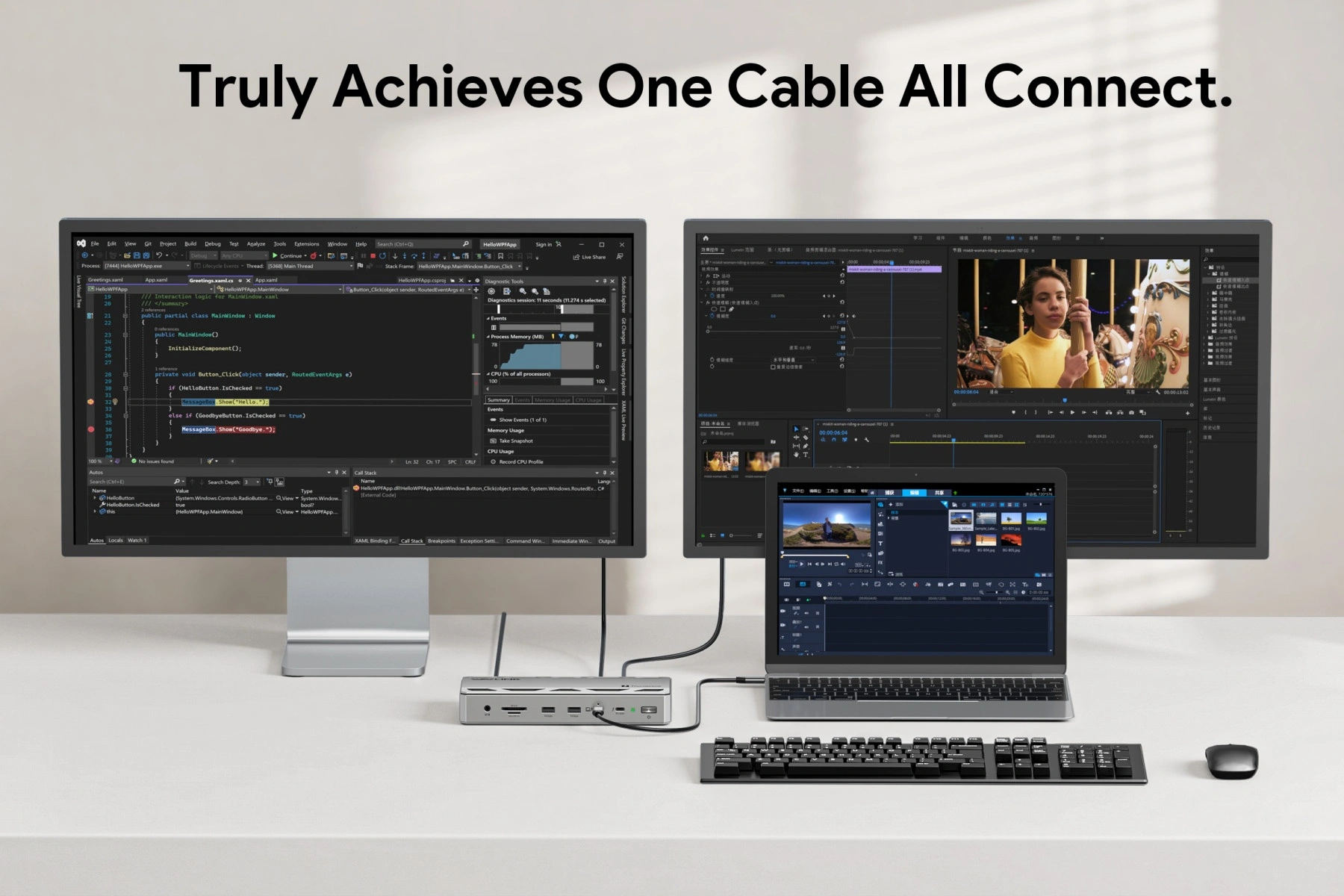 One Cable All Connect Workstation