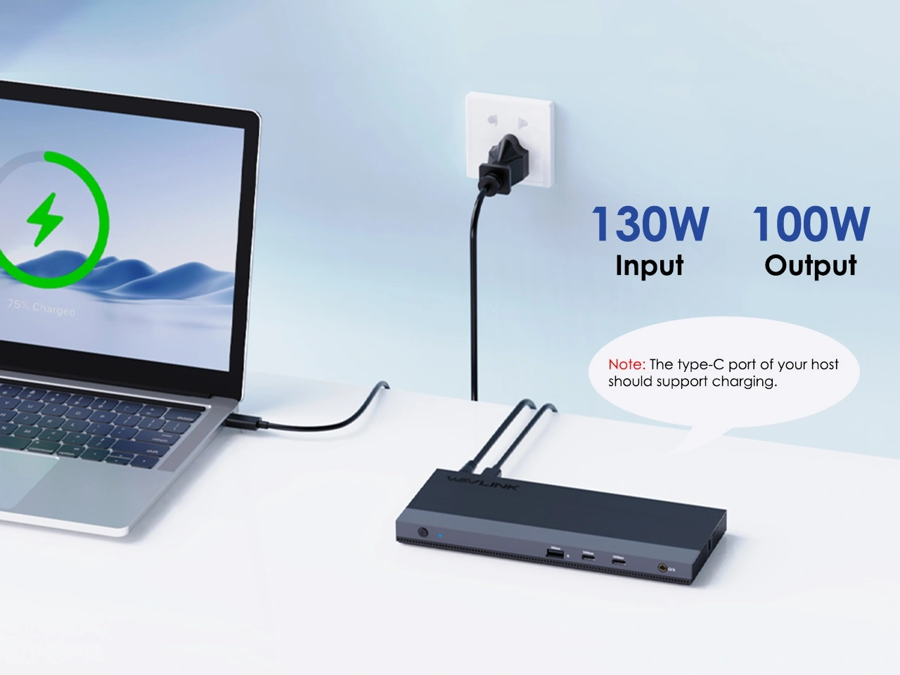 100W PD fast charging