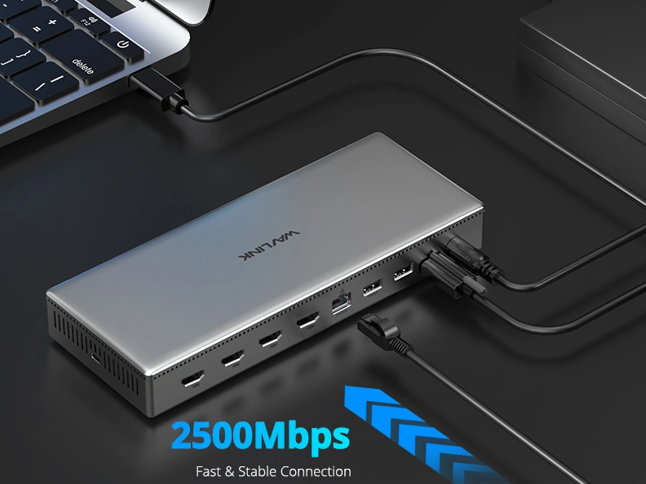2.5Gbps ethernet high-speed stable wired network connection