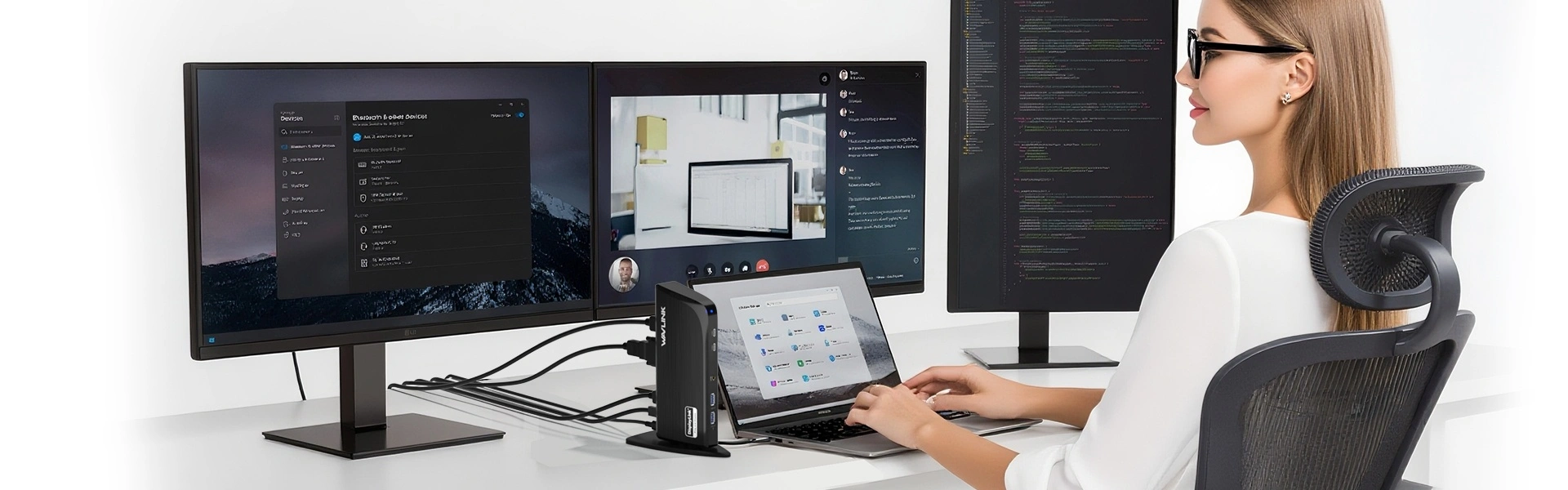 WAVLINK WL-UG39DK10 docking station full feature overview graphic
