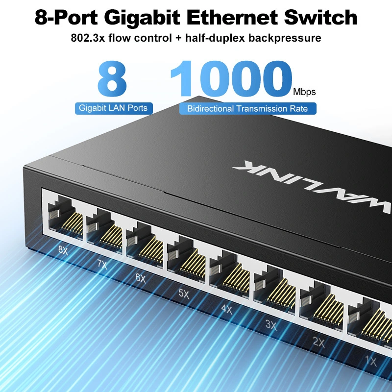 8-Port Gigabit Ethernet Switch - EU PLUG