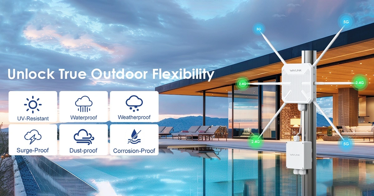 WAVLINK WL-WB01 IP67 outdoor PoE waterproof plastic enclosure box