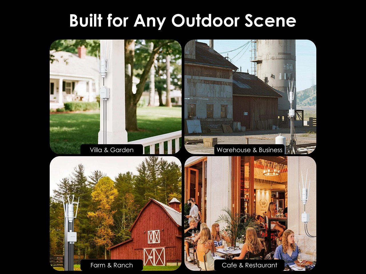 Multi-scene application villa garden warehouse farm cafe outdoor poe box