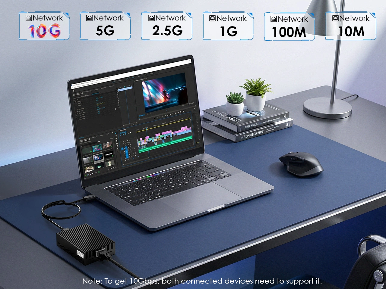 Intelligent auto speed adjustment for 10G ethernet adapter