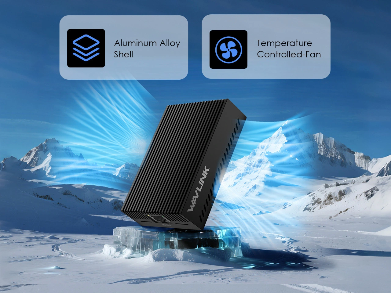 Aluminum alloy shell effective heat dissipation 10G network adapter